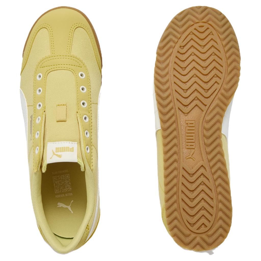 Puma Turino 2 Bequeme Passform Niedrige Lifestyle-Sneaker Unisex-Sneaker Hellgelb Weiß 408704-03