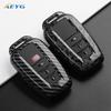 Abs Carbon Fiber Car Key Case Cover Shell Fob For Toyota Prius Camry Corolla C-Hr Chr Rav4 Prado   Key Chain Accessories