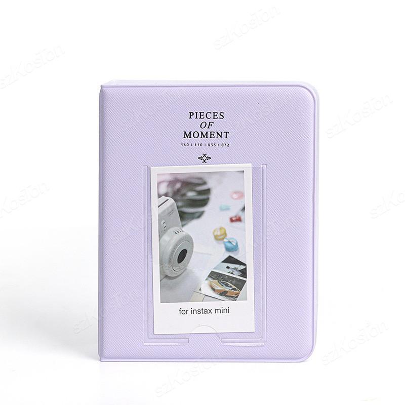 3 Inch Portable Photo Album 64 Pockets Instax Mini PU Leather Binder Photocards Photo Album for Fujifilm Instant 12//11/9 Camera