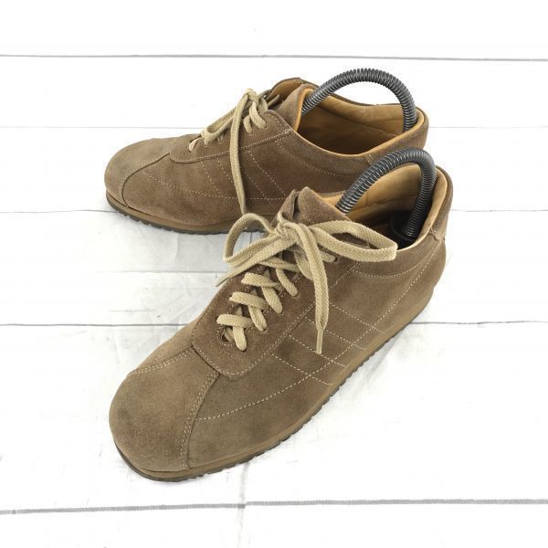 

FRANCESCHETTI/Leather Sneakers/24.0/Brown/Suede Finish/Italian Design
