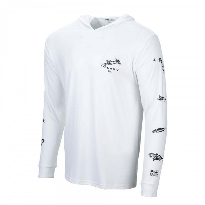 Men s PELAGIC Long-sleeved Hooded Fishing Suit Quick-drying Breathable Sunscreen UPF50 + Luya S