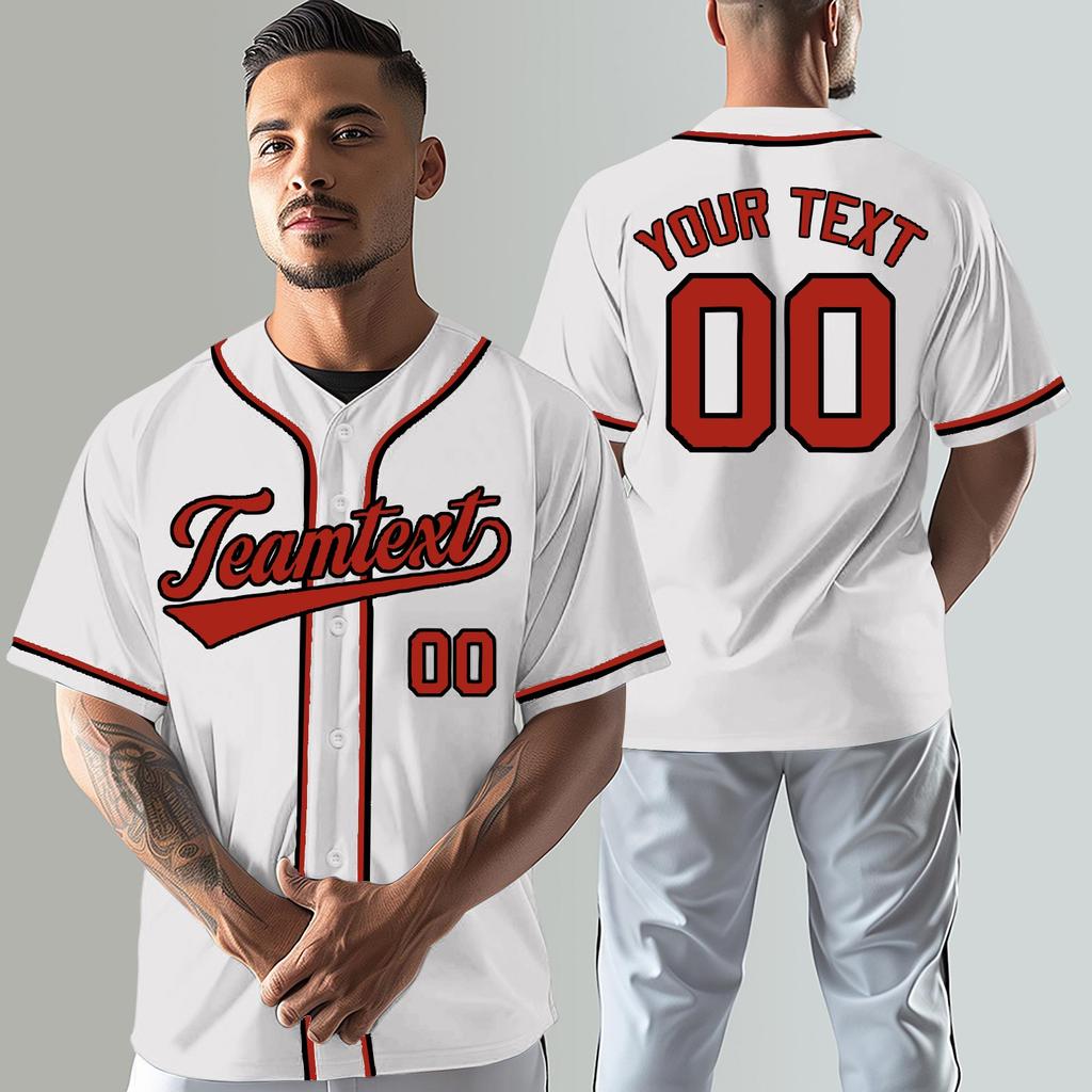 Custom Baseball Jerseys Personalized Printed Team Name & Number Sports Uniform For Men Women Youth