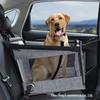 Foldable Breathable Dog Car Basket & Carrier with Barrier Net