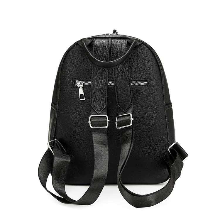 Chessboard embossed backpack large capacity women's backpack