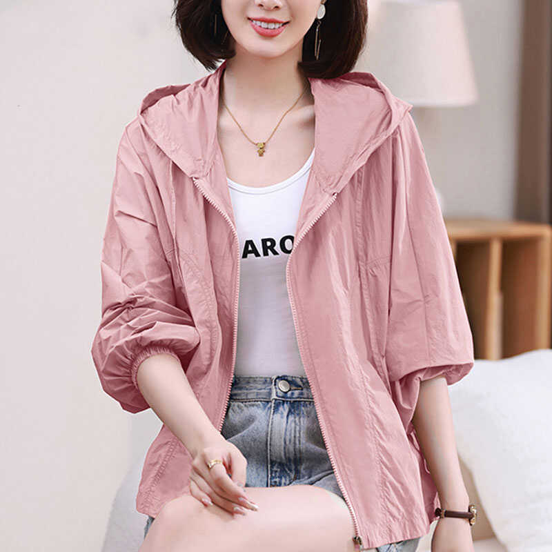 Basic Jackets Women Out Elegant Sun-proof Summer Vacation Simple All-match Mujer Loose Leisure Thin Fashion