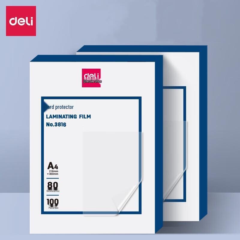 Deli 3816 A4 Laminating Pouches