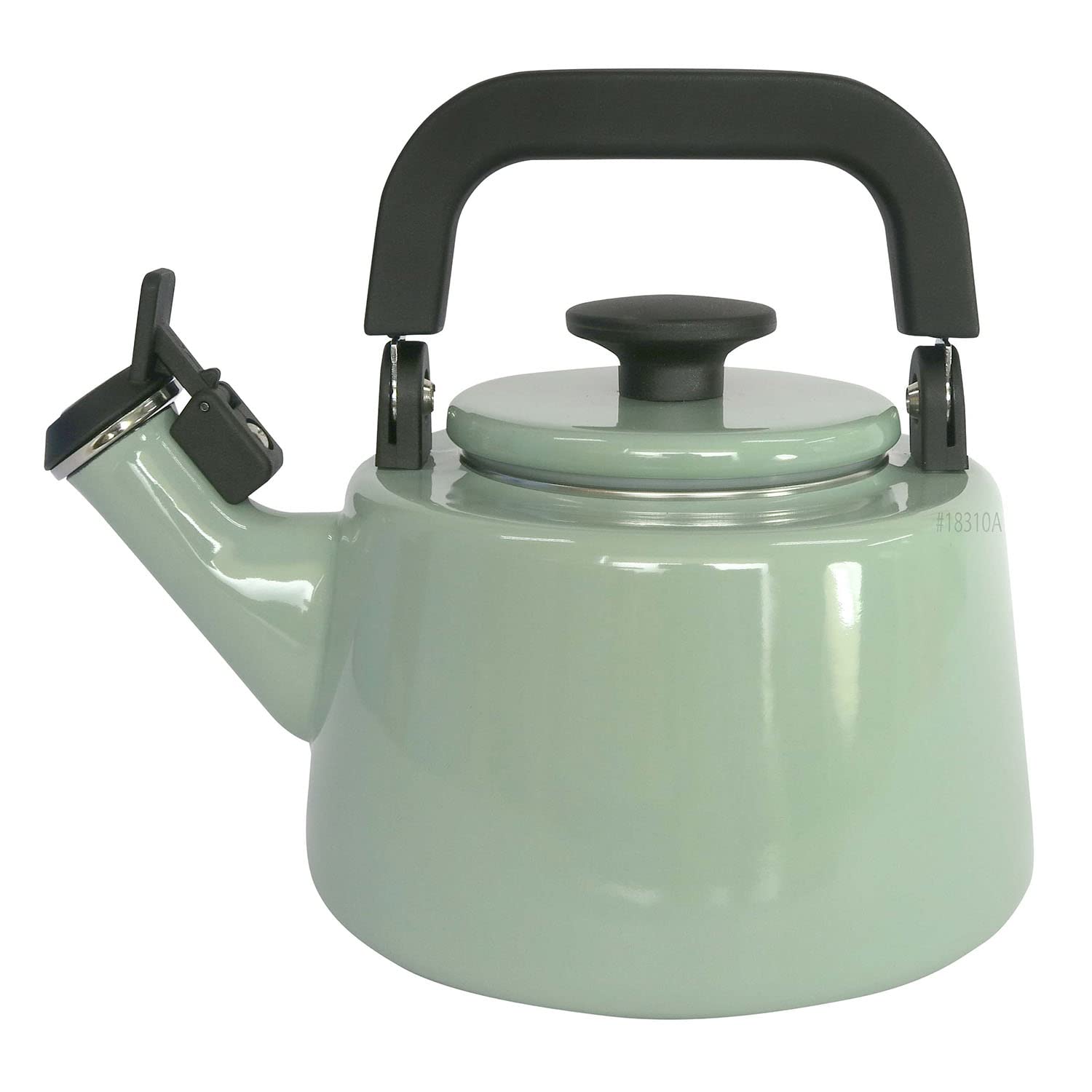 

Fuji Эмалированный Свистящий Индукционный Хлопковый Винтажный Зеленый Чайник, 2,1 л, Совместимый, Серия,