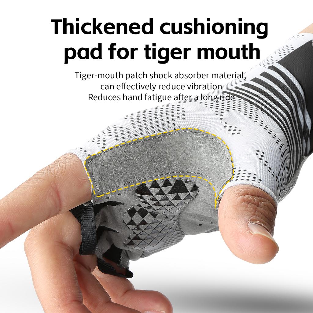 Breathable Fingerless Cycling Gloves for Women Men Summer Spring Gym Yoga Fitness Non Slip Sport Bicycle Gloves