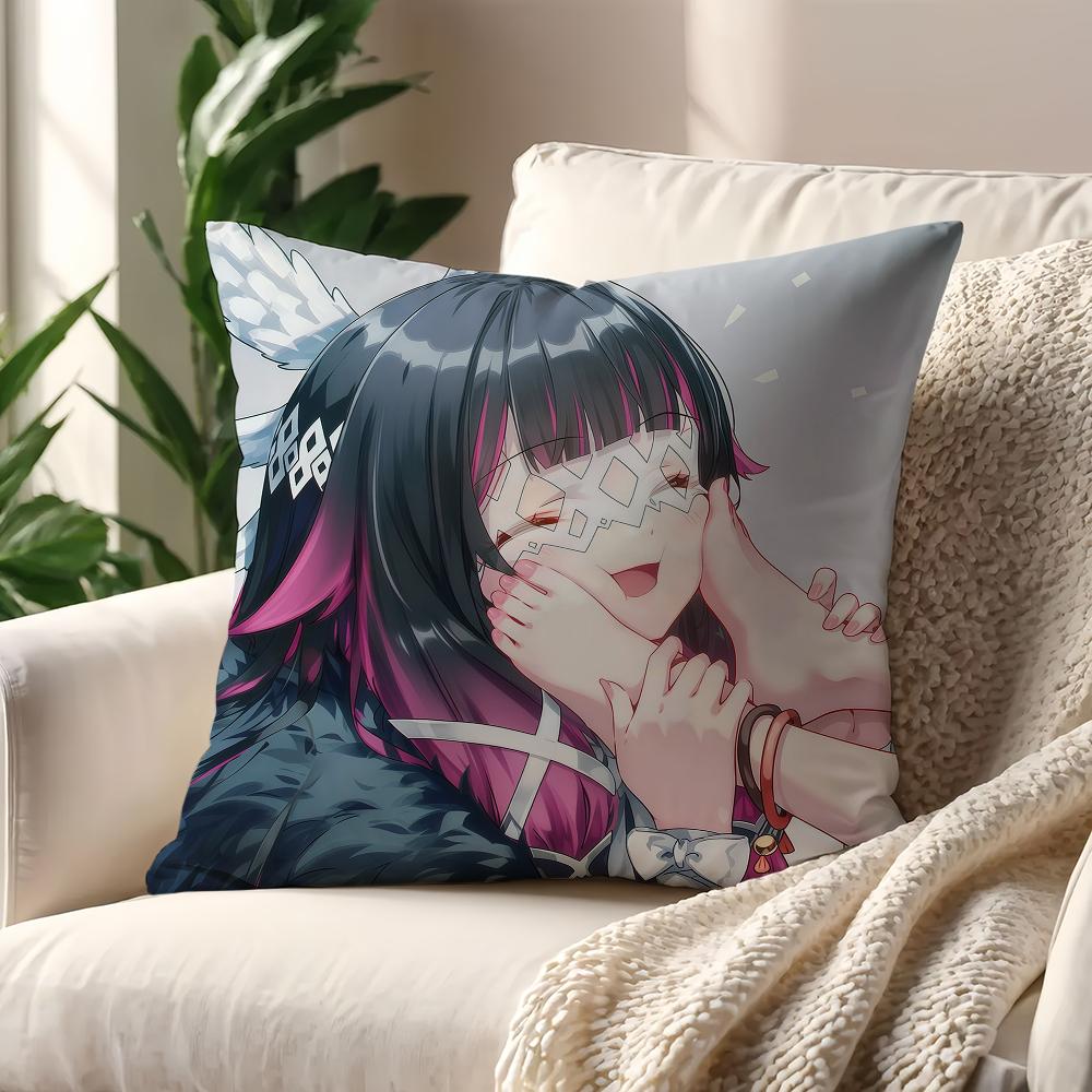 GGenshin Columbina Impact cushion cover For Pillow Printing Sofa Decoration Home Car Room Coffee Shop Office Nordic Simplicity