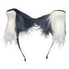 Wolf Ear Headband Tail Girls Cosplay Accessories Beast Ears Blue Fursuit Masquerade Halloween Cosplay Party