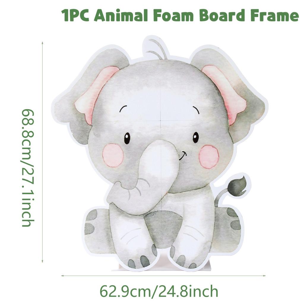 Jungle Animal Backdrop Safari Birthday Party Decoration Kids Woodland Wild One Lion Themed Party Supplies Baby Shower Decor