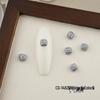 Luxurious Zircon Four-Leaf Clover Nail Art: White K Gold Heart Accessories