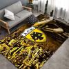 AEK FC 1924 Wing Splash Area Rug, Non Slip Floor Mat, Football Club Print Carpet for Home Room Decor