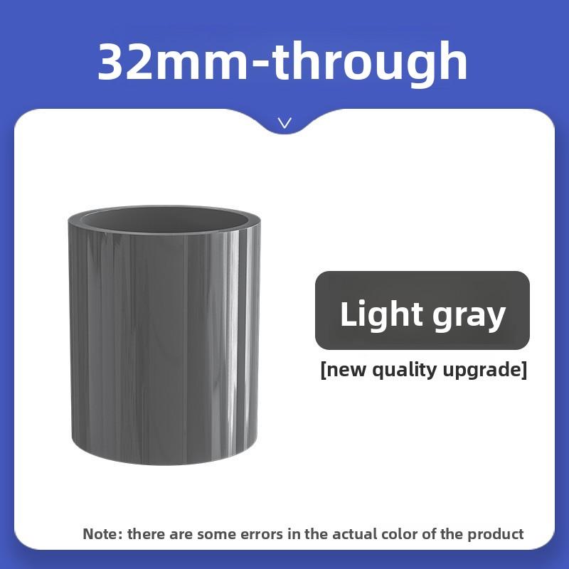 white PVC Pipe Connector 20/25/32/40/50mm Garden Irrigation Aquarium Water Pipe Fittings Fish Tank Adapter Direct tube Joints