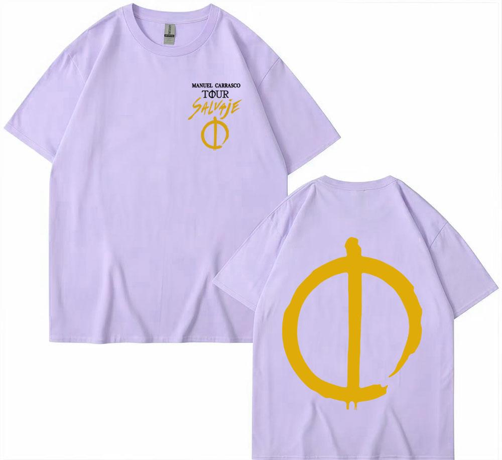 Rapper Manuel Carrasco Salvaje Tour 2025 Graphic T Shirt Vintage Fashion Hip Hop 100 Cotton T Shirts Men Women Comfort T Shirts