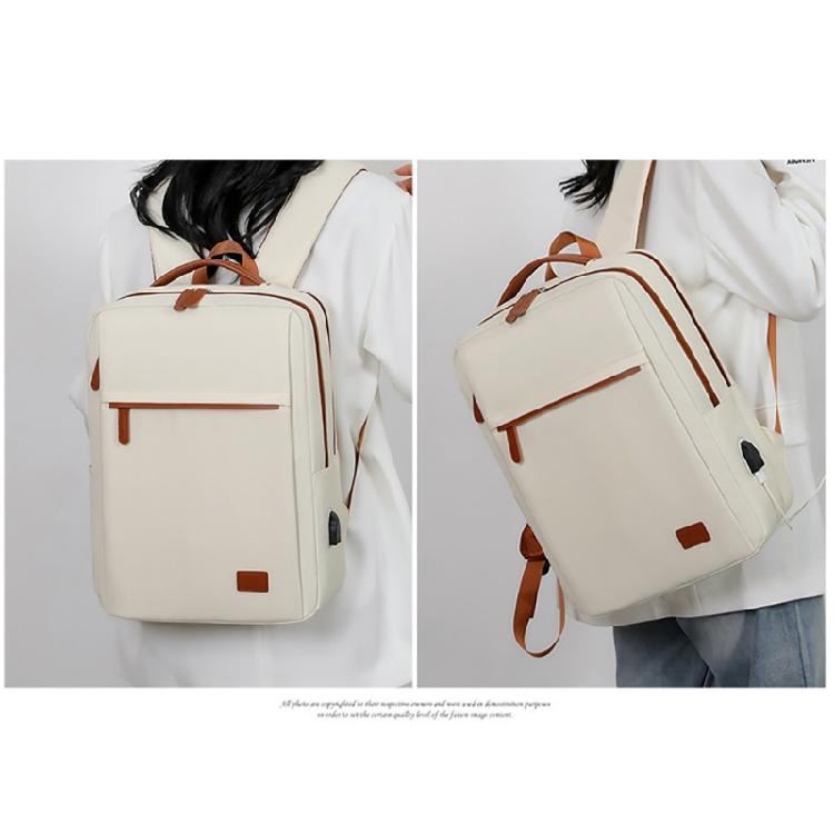 Practical School Bag Laptop Backpack with USB Charging Port Functional Daypacks