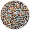 100 Truck Model Graffiti Stickers Ins Style Children's Cute Hand Account Stickers Water Cup Mobile Phone Waterproof Creative Stickers