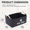 Wooden Handle Felt Toy Storage Box Multi-Functional Household Organizer Bag Laundry Basket Pet Cat And Dog Toy Storage Box
