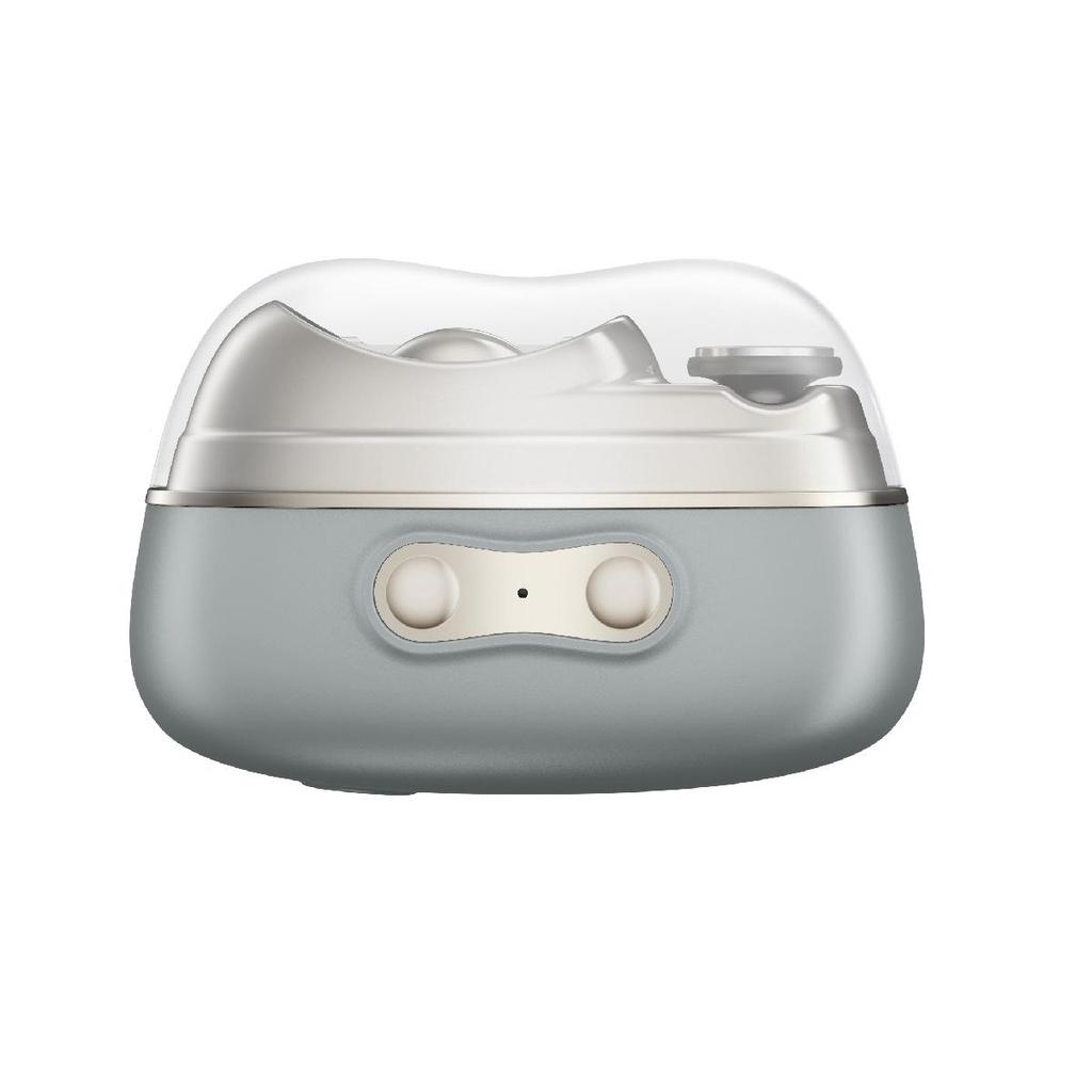 Compact 3-in-1 Electric Nail Care Set for Seniors & Kids: Clipper, Grinder, Polisher, Anti-Pinch Design, Portable.