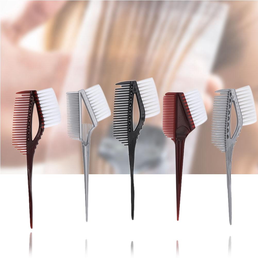 5pcs Professional Hair Dying Tool Hairdressing Gel Salon Coloring Comb Brush