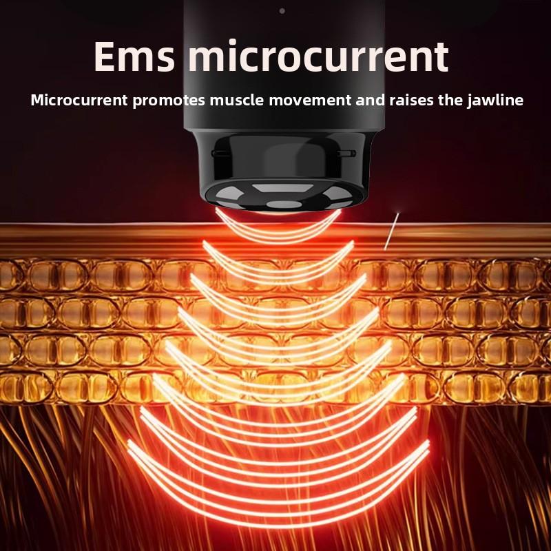 Dual-Modus Multifunktionales Schönheitsinstrument Rotes Licht und Hautverjüngung Multifrequentes Mikrostrom Augenpflegeinstrument