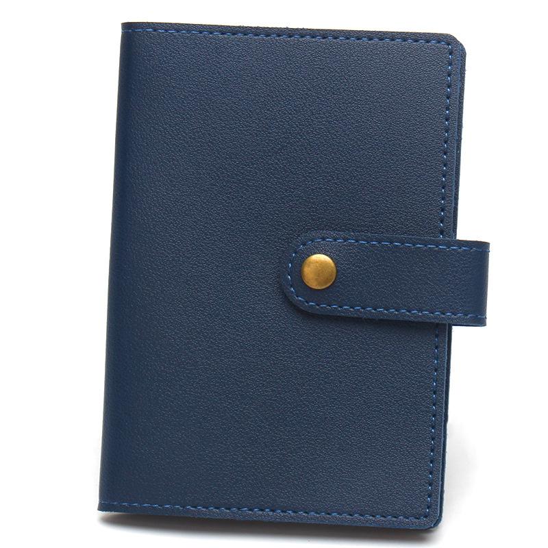 Holiday Travel Accessories Fashion Copper Button Passport Holder Luggage Tag Extra Thick Leather Passport Cover Luggage Tags