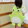 Entzückender grüner Nylon-Frosch-Rucksack für Kinder Jungen und Mädchen Atmungsaktive Träger