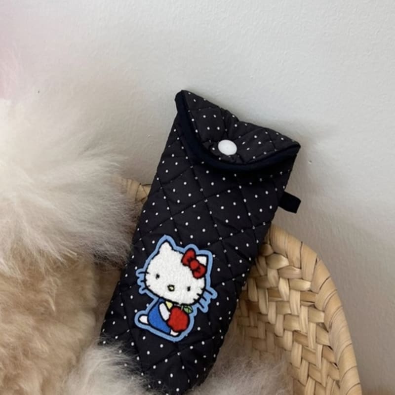 

GREYMANSION Сделай сам стеклянный чехол Hello Kitty Kitty Tinsel Glass Pouch (Blue)