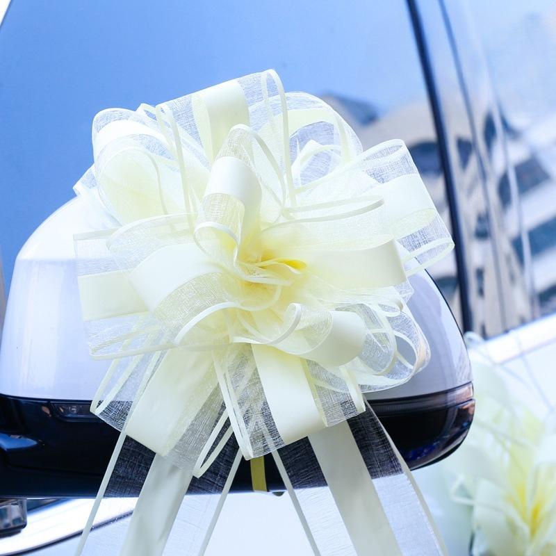 10 ks Svatební auto mašle stuhy Vánoční balení dárků Dekorace DIY řemeslné květiny Potřeby na narozeninovou oslavu Valentýn