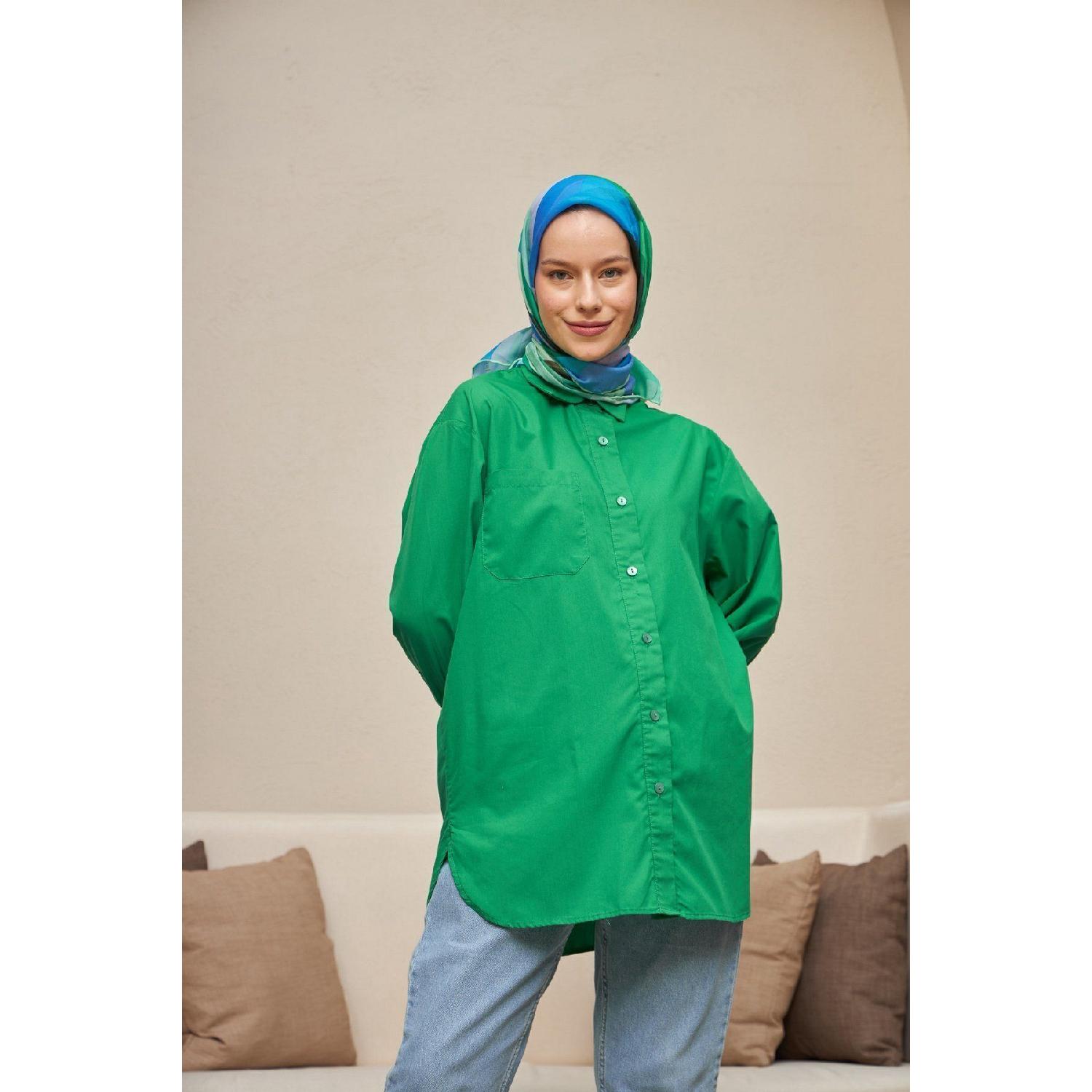 

Шарф Geometric Green Cotton Viscose 1084-02 90x90 чёрный