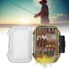 60PCS Colorful Fly Fishing Kit with High Carbon Steel Hook Fly Fishing Tackle  Lakes Rivers