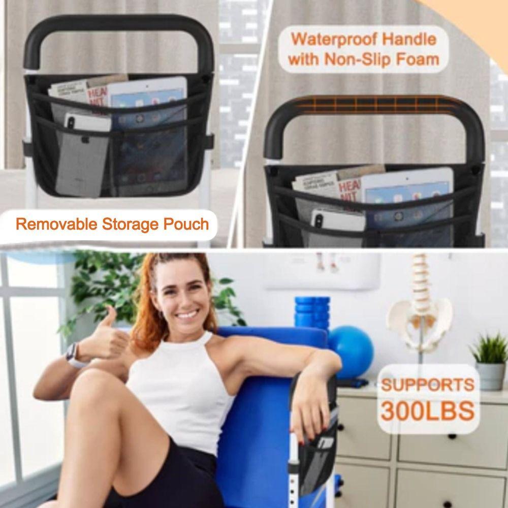 Anti-fall Elderly Assist Bar With Storage Bag Safety Bed Guardrail Assist Frame  for Bedroom