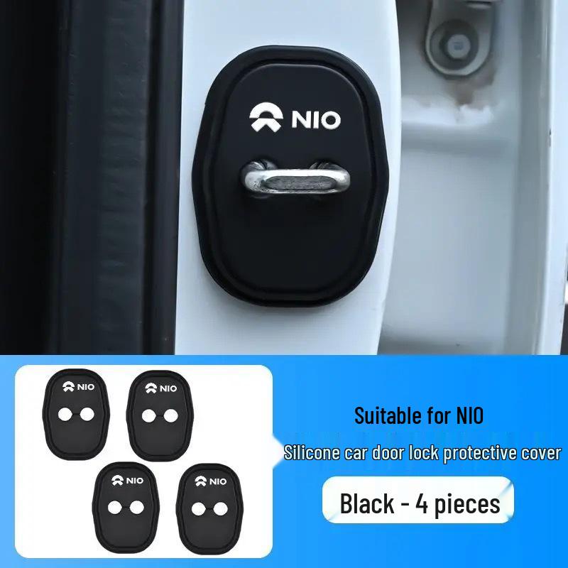NIO ES6 Car Door Lock Dustproof Anti-Rust Shock Absorption Silicone Cover