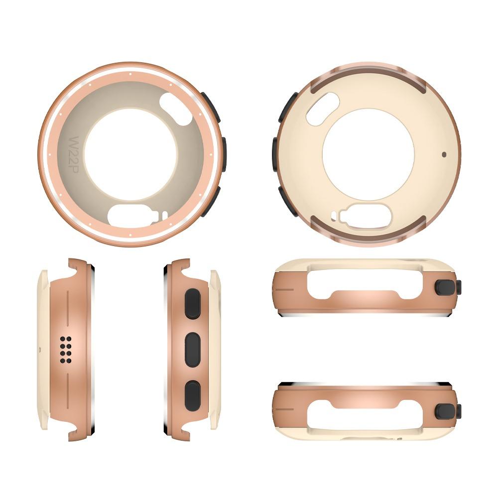 

Защитный металлический безель для часов, защитная пленка для экрана для смарт-часов Garmin Venu 3S 41MM, аксессуары розового золота