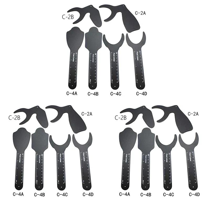 6Pcs/set Dental Photo Contrast Board Photography Black Background Board Palatal Contraster Board Oral Tools