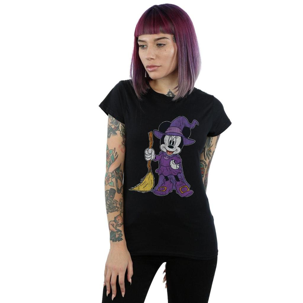 Disney Womens/Ladies Minnie Mouse Witch Costume Cotton T-Shirt