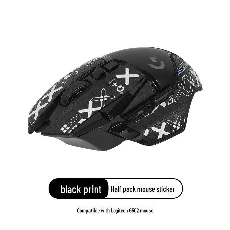 

Противоскользящие наклейки для мыши Logitech G502 с защитой от пота (Беспроводной/проводной) & Защитная пленка Hero Half pack, print, 1 чёрный