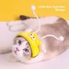 Mit Teaser-Stab Hut Katze Biene Kopfschmuck Warmer Plüsch-Kopfschutz Tierform Katze Dekorativer Hut Cartoon Verstellbar