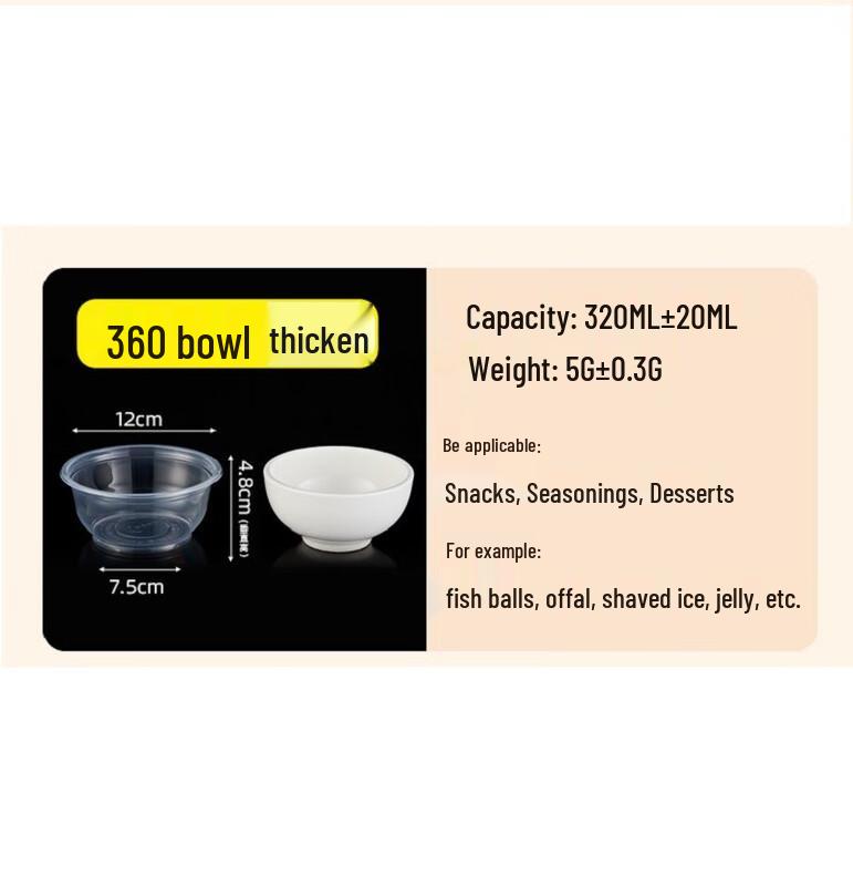 Disposable Round Plastic Food Containers with Lids