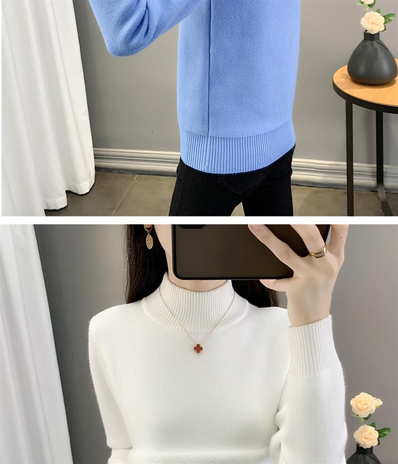 2025 Autumn/Winter Women's Plus Size Knit Fleece Sweater Dress: Slimming, Warm, Stylish Inner Layer