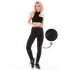 Spot Hole gedetailleerde zwarte legging met hoge taille
