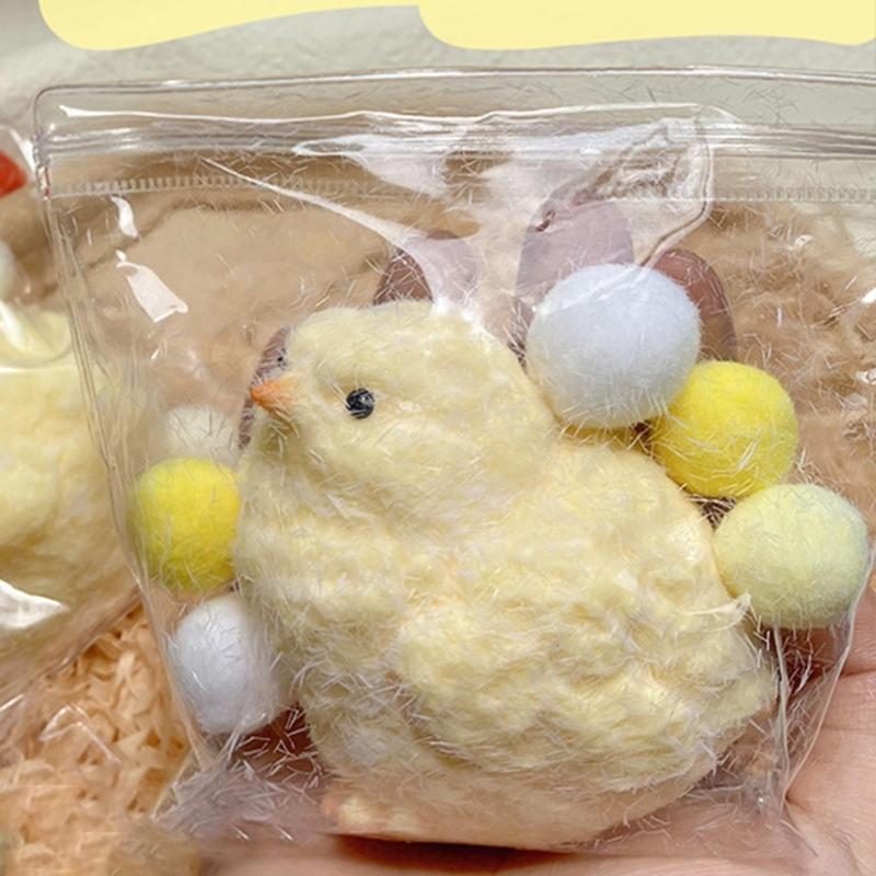 Squeeze Chick Decompression Soft Vent Toy Stretch Novelty Chick Toy for Adult Stress Relief Toy Student Hand Squeeze Toy