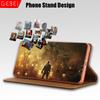GEBEI Echtes Leder Klapp-Magnetverschluss Design Ständer Hülle Abdeckung Für Samsung Galaxy S25 S24 S23 S22 Ultra S8 S9 S10 S20 Plus