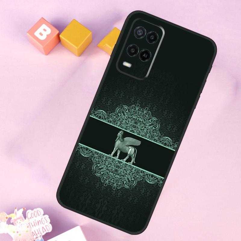 

Assyrian Lamassu Winged Bull Case For Oppo A60 A80 A40 A15 A16 A17 A57 A94 A74 A54 A76 A96 A18 A38 A58 A78 A98 A5 A6 Pro OPPO A5 Pro 5G