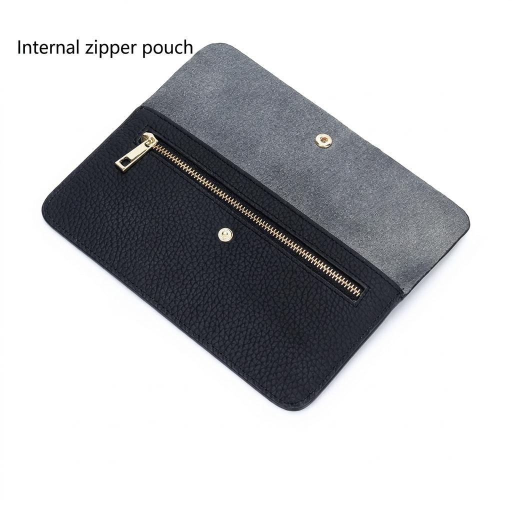 Women'S Leather Wallet Delicate 2-In-1 Purse Long Bifold Wallet Multi-Purpose Smartphone Wallet For Shopping Casual Outfits