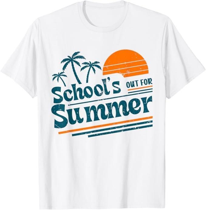 School s Out for Summer Teacher Boy Kids Last Day of School T-Shirt S разноцветный