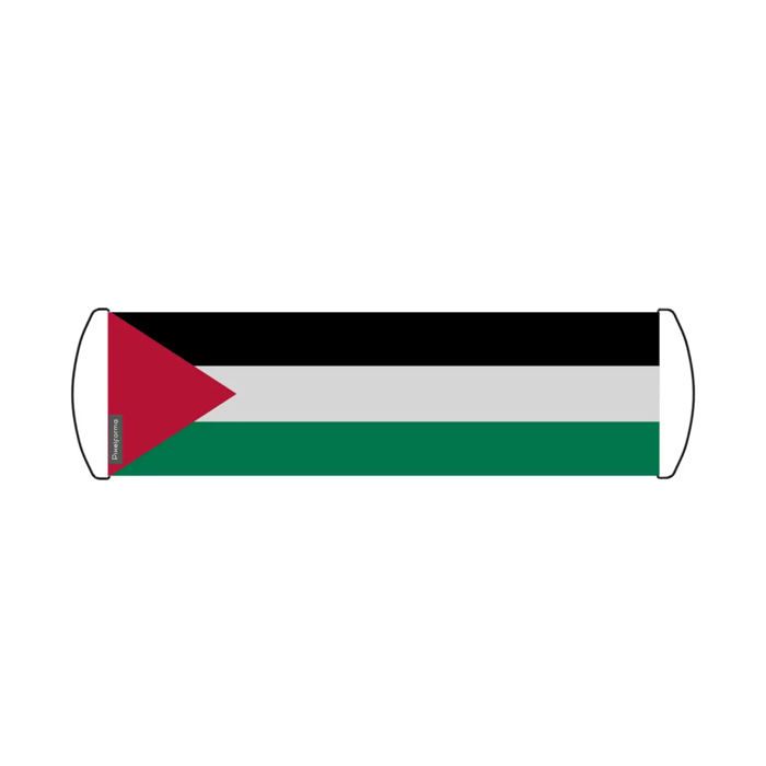 Bannière De Défilement – Drapeau De La Palestine – 17 X 50 Cm – Polyester – Drapeau À Main – Pixelforma
