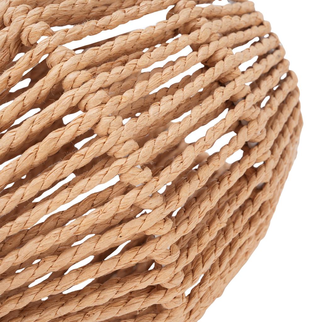 Paper Rope Lamp Shade Compatible with E27 E14 Base Decorative Woven Lampshade for Home Hotel Coffee Shop