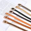 Women's Genuine Leather Non-hole Knotted Thin Belt Decorative Women's Dress Versatile Women's Belt Running Belt