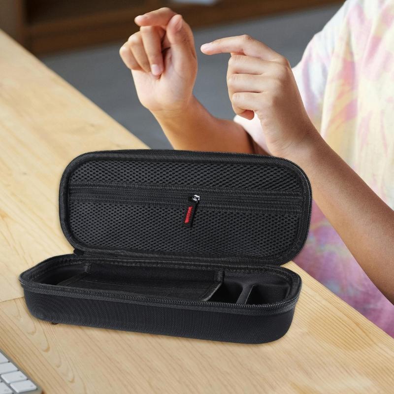 Portable Storage Solution Scratch-resist Organiser Case PU Leather Travel Storage Bag for WIN4 Game Console